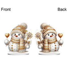 Load image into Gallery viewer, Acrylic Special Shaped Christmas Theme Desktop Diamond Art Kits for Home Office
