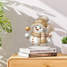 Load image into Gallery viewer, Acrylic Special Shaped Christmas Theme Desktop Diamond Art Kits for Home Office
