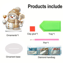 Load image into Gallery viewer, Acrylic Special Shaped Christmas Theme Desktop Diamond Art Kits for Home Office
