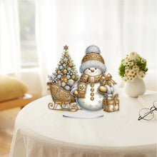 Load image into Gallery viewer, Acrylic Special Shaped Christmas Theme Desktop Diamond Art Kits for Home Office
