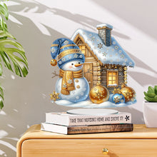 Load image into Gallery viewer, Acrylic Special Shaped Christmas Theme Desktop Diamond Art Kits for Home Office
