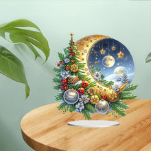 Load image into Gallery viewer, Acrylic Special Shaped Christmas Theme Desktop Diamond Art Kits for Home Office
