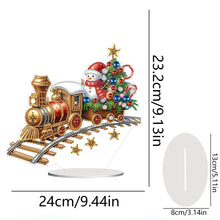 Load image into Gallery viewer, Acrylic Special Shaped Christmas Theme Desktop Diamond Art Kits for Home Office
