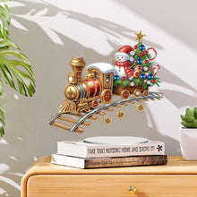 Load image into Gallery viewer, Acrylic Special Shaped Christmas Theme Desktop Diamond Art Kits for Home Office
