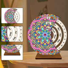 Load image into Gallery viewer, Diamond Painting Calendar Wooden Desk Calendar Christmas Gift (Mandala)
