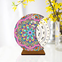 Load image into Gallery viewer, Diamond Painting Calendar Wooden Desk Calendar Christmas Gift (Mandala)
