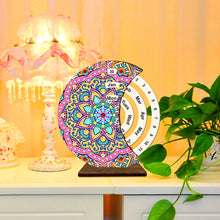 Load image into Gallery viewer, Diamond Painting Calendar Wooden Desk Calendar Christmas Gift (Mandala)
