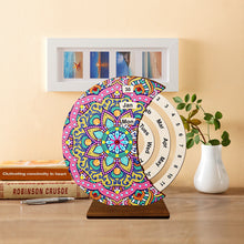 Load image into Gallery viewer, Diamond Painting Calendar Wooden Desk Calendar Christmas Gift (Mandala)
