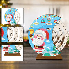 Load image into Gallery viewer, Diamond Painting Calendar Wooden Desk Calendar Christmas Gift (Santa Claus)
