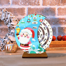 Load image into Gallery viewer, Diamond Painting Calendar Wooden Desk Calendar Christmas Gift (Santa Claus)
