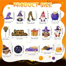 Load image into Gallery viewer, 15Pcs Double Side Halloween Elements Diamond Art Craft Keychain for Party Decor
