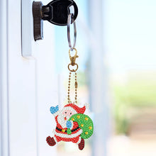 Load image into Gallery viewer, 12Pcs Double Side Christmas Elements Diamond Painting Art Craft Keychain
