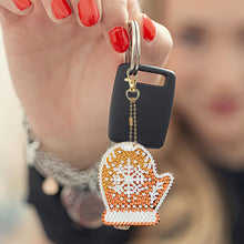 Load image into Gallery viewer, 8Pcs Double Side Christmas Cookies Diamond Painting Art Craft Keychain
