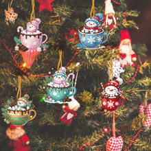 Load image into Gallery viewer, 5Pcs Acrylic Special Shaped Snowman Dessert 5D DIY Diamond Art Hanging Decor
