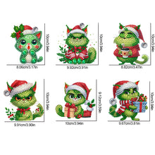 Load image into Gallery viewer, 6Pcs Acrylic Special Shaped Christmas Kitten 5D DIY Diamond Art Hanging Decor
