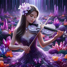 Load image into Gallery viewer, Diamond Painting - Full Round - Girl with gorgeous skirt (40*40CM)
