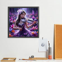 Load image into Gallery viewer, Diamond Painting - Full Round - Girl with gorgeous skirt (40*40CM)
