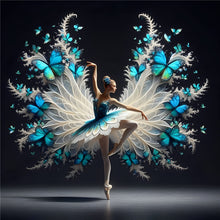 Load image into Gallery viewer, Diamond Painting - Full Round - Girl with gorgeous skirt (40*40CM)
