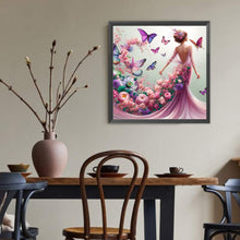 Load image into Gallery viewer, Diamond Painting - Full Round - Girl with gorgeous skirt (40*40CM)
