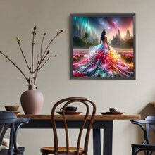 Load image into Gallery viewer, Diamond Painting - Full Round - Girl with gorgeous skirt (40*40CM)
