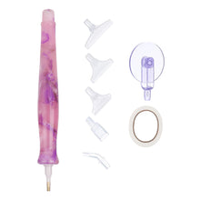 Load image into Gallery viewer, Resin 5D DIY Diamond Drill Pen with Tips Diamond Embroidery Accessories (Purple)
