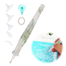 Load image into Gallery viewer, Resin 5D DIY Diamond Drill Pen with Tips Diamond Embroidery Accessories (Green)
