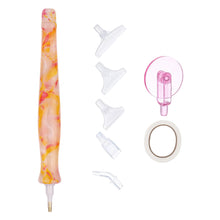 Load image into Gallery viewer, Resin 5D DIY Diamond Drill Pen with Tips Diamond Embroidery Accessories (Orange)
