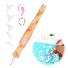 Load image into Gallery viewer, Resin 5D DIY Diamond Drill Pen with Tips Diamond Embroidery Accessories (Orange)
