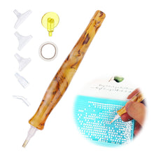 Load image into Gallery viewer, Resin 5D DIY Diamond Drill Pen with Tips Diamond Embroidery Accessories (Brown)
