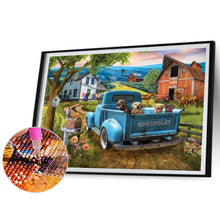 Load image into Gallery viewer, Diamond Painting - Full Square - Puppy on truck (50*40CM)
