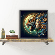 Load image into Gallery viewer, Diamond Painting - Full Round - Woman and tiger (30*30CM)
