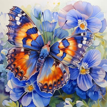 Load image into Gallery viewer, Diamond Painting - Full Round - Flower butterfly (30*30CM)
