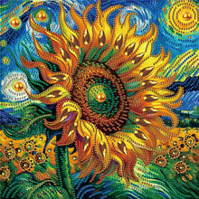 Load image into Gallery viewer, Diamond Painting - Partial Special Shaped - Beautiful flower (30*30CM)
