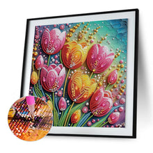 Load image into Gallery viewer, Diamond Painting - Partial Special Shaped - Beautiful flower (30*30CM)
