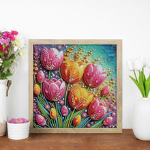 Load image into Gallery viewer, Diamond Painting - Partial Special Shaped - Beautiful flower (30*30CM)
