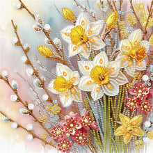 Load image into Gallery viewer, Diamond Painting - Partial Special Shaped - Beautiful flower (30*30CM)
