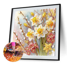 Load image into Gallery viewer, Diamond Painting - Partial Special Shaped - Beautiful flower (30*30CM)
