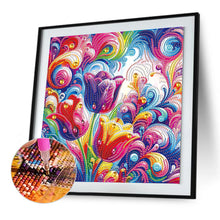 Load image into Gallery viewer, Diamond Painting - Partial Special Shaped - Beautiful flower (30*30CM)
