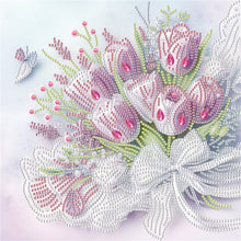 Load image into Gallery viewer, Diamond Painting - Partial Special Shaped - Beautiful flower (30*30CM)
