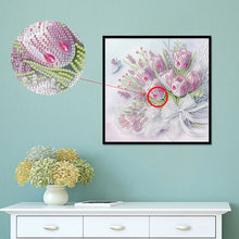 Load image into Gallery viewer, Diamond Painting - Partial Special Shaped - Beautiful flower (30*30CM)

