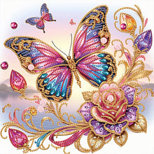 Load image into Gallery viewer, Diamond Painting - Partial Special Shaped - Dream butterfly (30*30CM)
