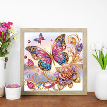 Load image into Gallery viewer, Diamond Painting - Partial Special Shaped - Dream butterfly (30*30CM)
