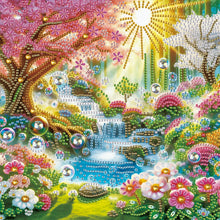 Load image into Gallery viewer, Diamond Painting - Partial Special Shaped - Wonderful tree (30*30CM)
