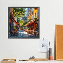 Load image into Gallery viewer, Diamond Painting - Full Round - House on the street (40*40CM)
