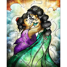 Load image into Gallery viewer, AB Diamond Painting - Full Round - Aladdin and Princess Jasmine (40*50CM)
