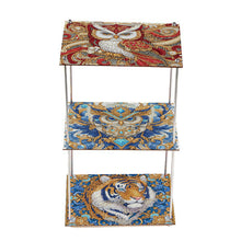 Load image into Gallery viewer, 3 Tier Acrylic Special Shape Owl Tiger Diamond Painting Storage Rack for Home
