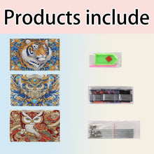 Load image into Gallery viewer, 3 Tier Acrylic Special Shape Owl Tiger Diamond Painting Storage Rack for Home

