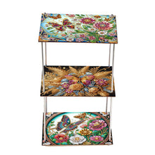 Load image into Gallery viewer, 3 Tier Acrylic Special Shape Butterfly Flower Diamond Painting Storage Rack
