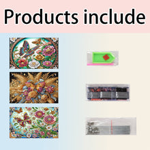 Load image into Gallery viewer, 3 Tier Acrylic Special Shape Butterfly Flower Diamond Painting Storage Rack
