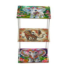 Load image into Gallery viewer, 3 Tier Acrylic Special Shape Elephant Diamond Painting Storage Rack for Home
